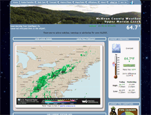 Tablet Screenshot of mckeanweather.com